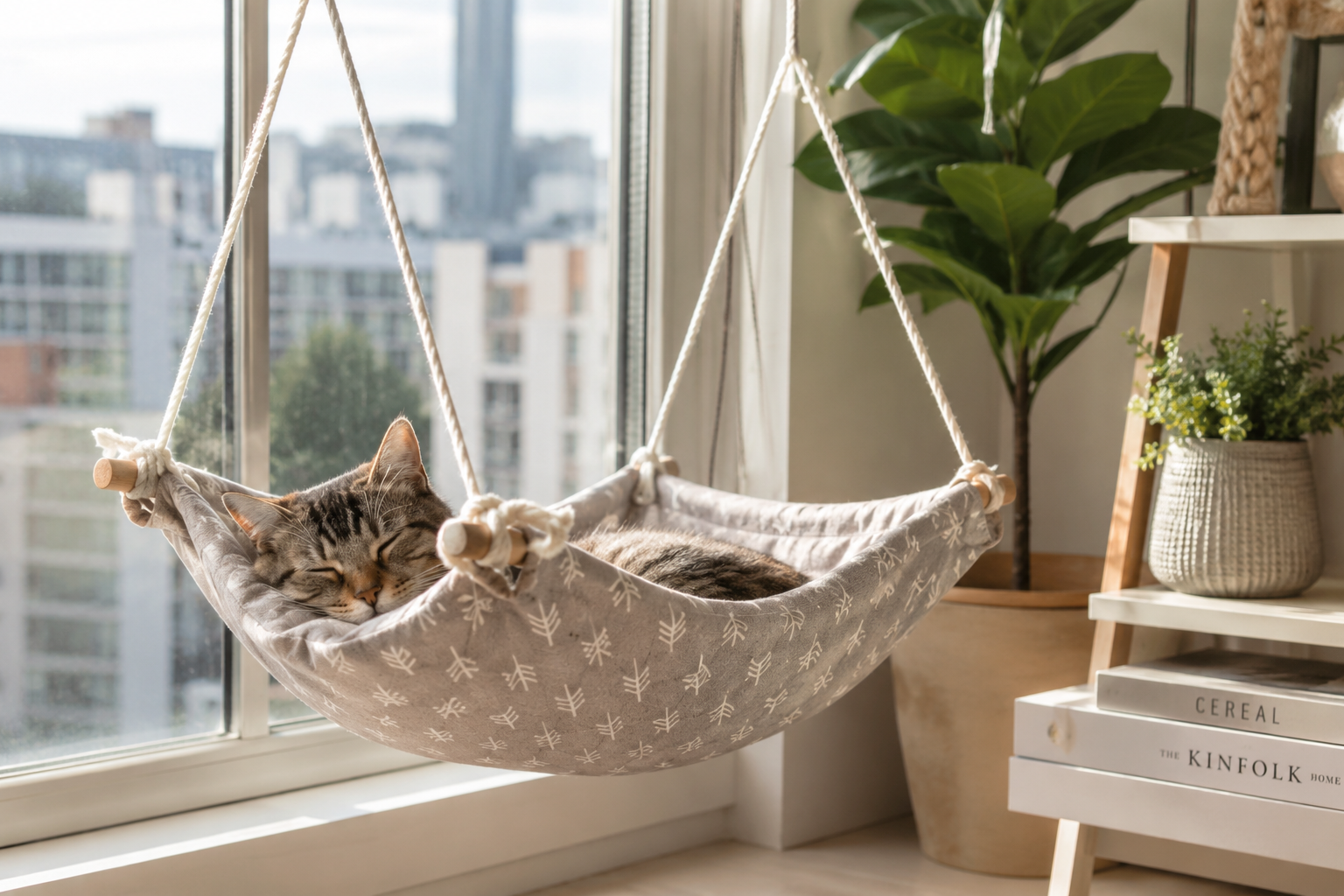 How To Sew A Hanging Cat Hammock For Small Spaces